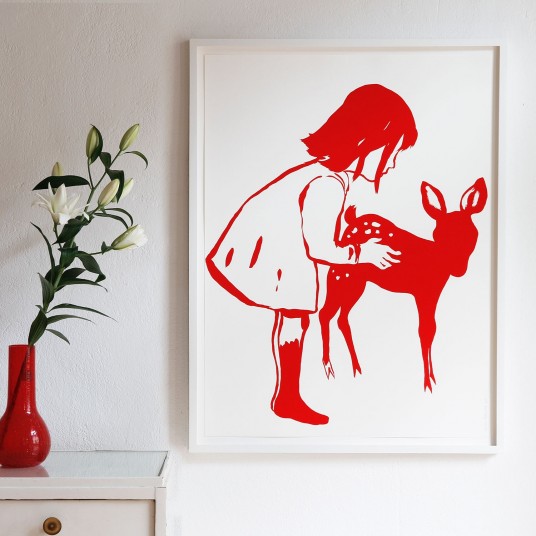 Rougir (Jeune fille et daim)