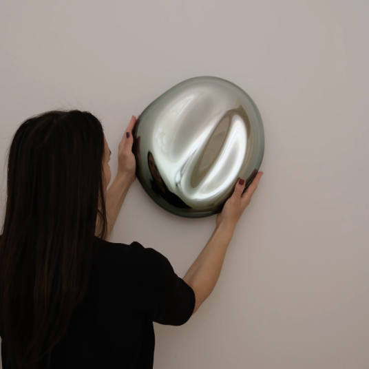 Contemporary Mirror Sculpture Pond