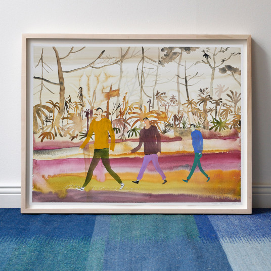 Walking Down a Colorful Path