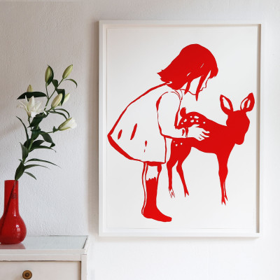 Rougir (Jeune fille et daim)